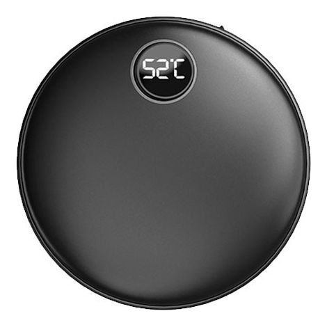 Chauffe-mains électrique rechargeable portable en deux parties 5200mAh Banque de puissance de chauffe-mains réutilisable USB pour iPhone, Samsung, chauffe-mains de poche, cadeaux de Noël d'hiver pour  (1/2)