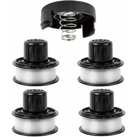 A6226 trimmer line spool, compatible with Black & Decker ST4400 ST4500 ST5000 GL250 GL310 GL360 GL360SB, trimmer line spool for Black & Decker A6226 GL360, 6 m long, 1.6 mm diameter (4 + 1 pieces)--DT