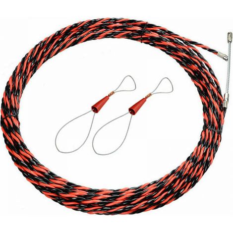 Elektrikernadel, 50 m, elektrischer Drahtabzieher, Drahtabziehernadel mit 5 mm Durchmesser, einziehbare Installation