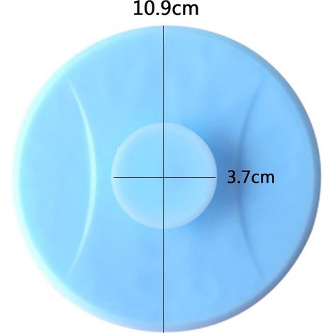 2 pcs Bouchon de Vidange[11cm],Bouchon Evier de Cuisine,Bouchons pour Baignoire Silicone,pour Les Cuisines,Salles de Bains et Blanchisseries,pour éviter Les Fuites(Bleu) GROOFOO