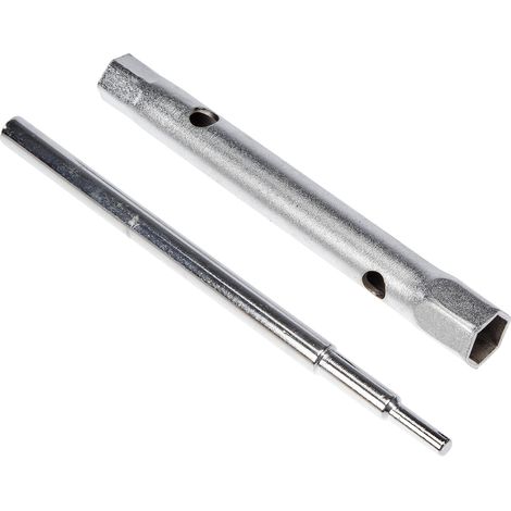 1 - Clé à tube - Acier chrome vanadium - Finition satinée - Outil manuel professionnel - Atelier automobile et industrie - Argent - 14,5x2,0x2,0 cm (1/5)