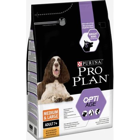 cibo che Purina Pro Medium e grande Optiage 7+ pollo per cani adulti - 3 kg (1/4)