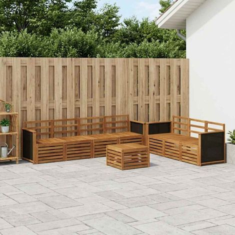 vidaXL Sofagarnituren 8 pcs Massivholz Akazie (1/5)