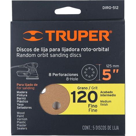 Discos de lija, 125 mm -  Grano 120