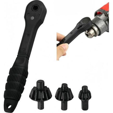 Chiave a cricchetto professionale 2 in 1 con rivettatrice integrata, chiave a cricchetto con rivettatrice integrata, chiave a cricchetto a 3 misure, chiave a cricchetto a doppia testa, utensile (1/4)