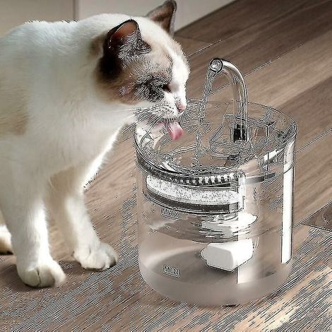 Bebedero automático para gatos, 2 l, para cachorros y gatos (1/4)