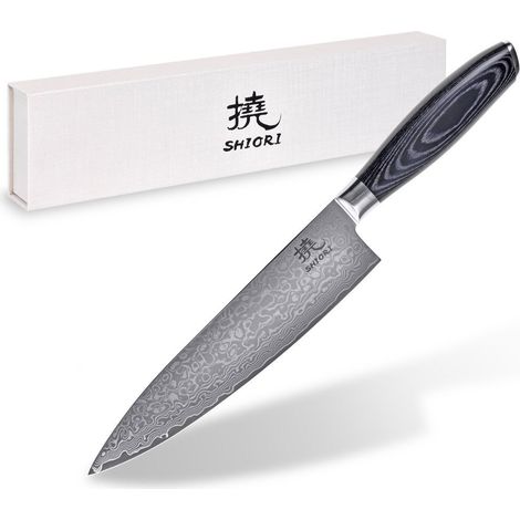 Shiori 撓 Kuro Sifu - cuchillo de chef profesional (1/5)