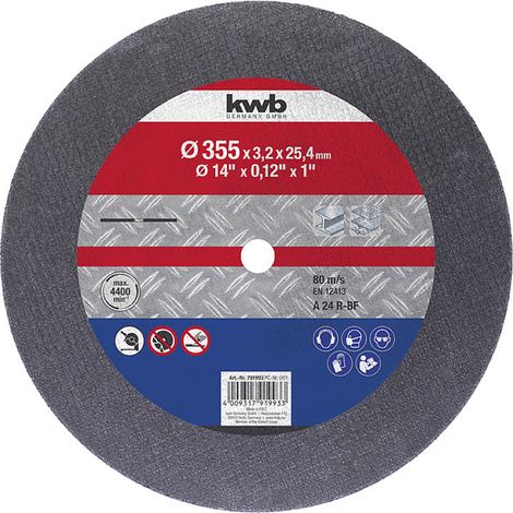 kwb 791993 Disque à tronçonner 355 mm 1 pc(s) métal