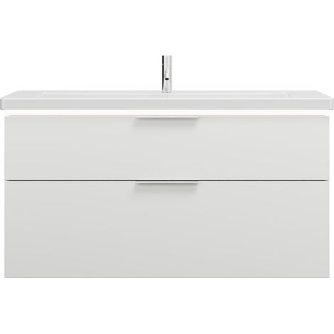 burgbad Eqio lavabo en céramique avec meuble sous-lavabo et (1/2)