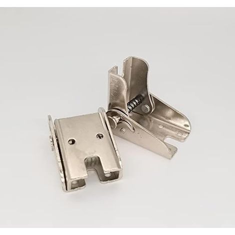 E xtension de pied de table pliante autobloquante à 90 degrés, support d'étagère pliable, télescopique, caché, pour bureau, lit, charnières (Side brake silver) (1/5)