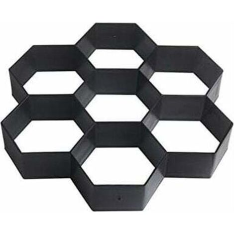 Moule à pavé en béton 29 x 29 cm chemin terrasse allée patio jardin bricolage pierre route moule