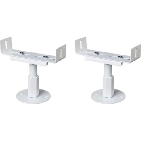 Lot de 2 supports de sol réglables pour radiateurs – hauteur 8 à 13 cm, pieds blancs pour radiateurs en aluminium (1/4)