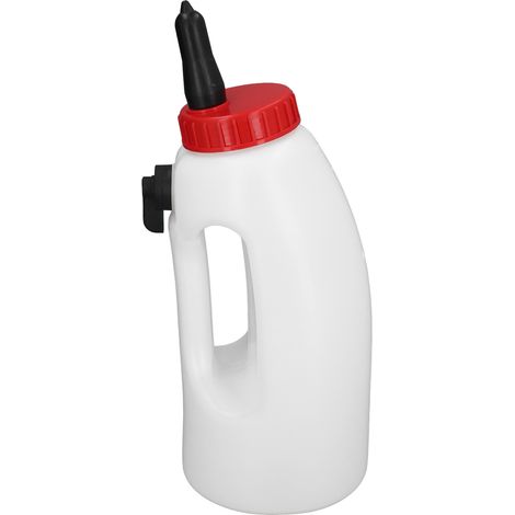 4-Liter-Milchflasche für neugeborene Kälber, landwirtschaftliches Fütterungsgerät mit Griff und Sauger (1/5)