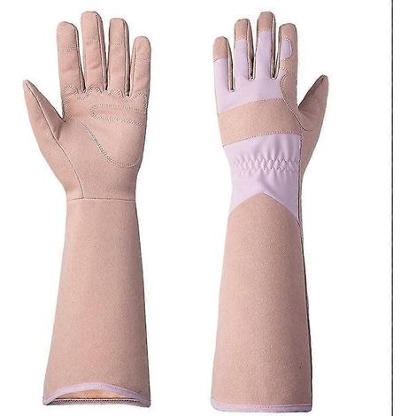 Paire de gants de jardinage anti-épines pour la taille des rosiers, protection des avant-bras pour femmes (1/5)