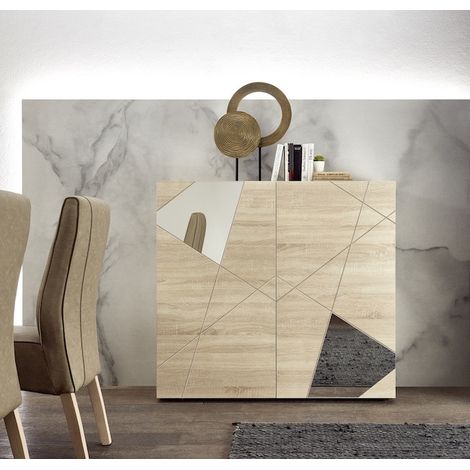 Buffet haut VITTORIA chêne Sonoma 121x111x42 cm (1/3)