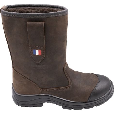 Bottes de sécurité URANUS fourrées en cuir S3S HI CI SC LG SR FO - LEVAC 44