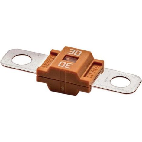Fusible - Protection Circuit Électrique de 30 A et 58 V - Pour l'Automobile et l'Industrie - Sachet de 2, Orange (1/4)