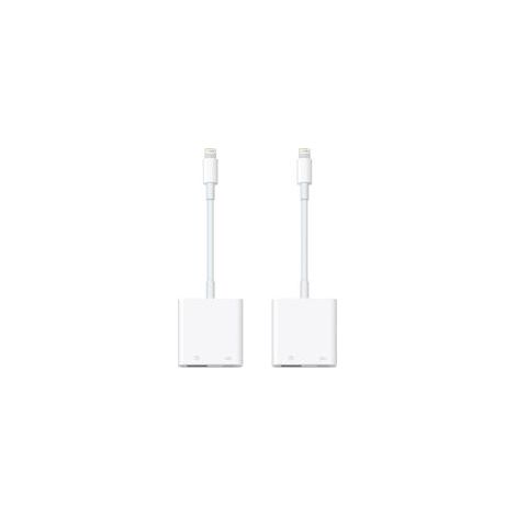 Lot de 2 adaptateurs Lightning vers USB pour appareil photo avec port de charge pour iPhone, adaptateur OTG femelle USB 3.0 compatible avec carte iPhone/iPad, lecteurs, clés USB, claviers, souris (1/5)
