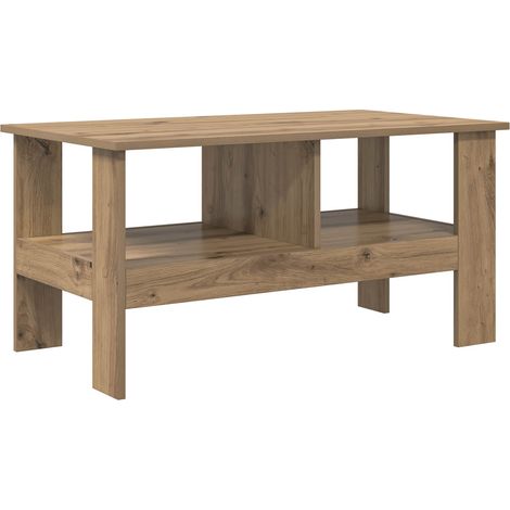Tavolino da salotto Rovere artigianale 90 x 50 x 45 cm vidaXL
