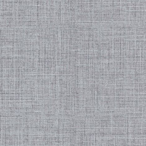 Papier peint uni gris effet textile | Tapisserie unie grise jute chambre adulte & salon | Papier peint intissé couloir & bureau (1/2)