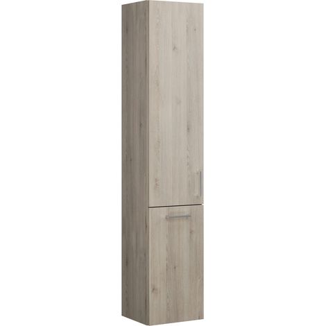 Armoire haute Burg Eqio mélamine 1760x350x320mm Chêne D.Flanelle GRP95