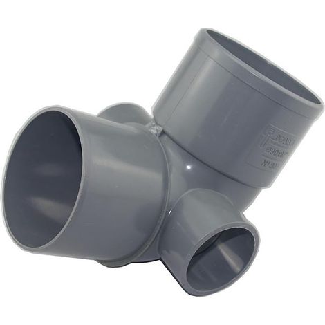Codo de PVC con doble toma RE-802 I