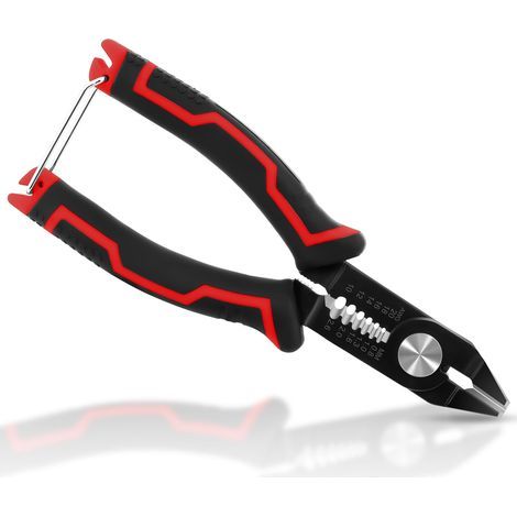 Pince Coupe-Câble, 3 en 1 Pince Coupante Électricien Multifonction avec Dénudeur de Fil, Coupe-boulons pour fils 10–20 AWG, Coupe Câbles à Dénuder pour Câbles en Cuivre, Aluminium (1/5)