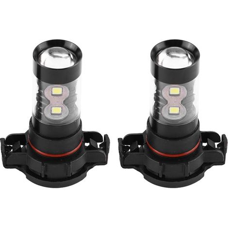 Lot de 2 Ampoule H16, LED haute puissance, Alliage d'aluminium, Feux antibrouillard, Véhicule 12V-24V (1/2)