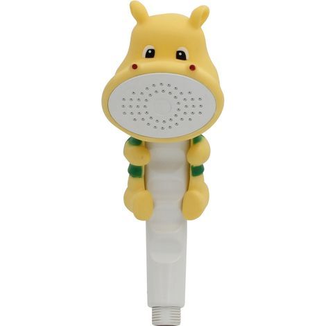 Cartoon animal shower head, children's bath water shower head, yellow (1/4)