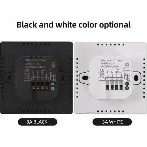 Eosnow Smart Thermostat Full Touch Manueller Automatikmodus Programmierbarer digitaler Temperaturregler für die Warmwasserbereitung zu Hause