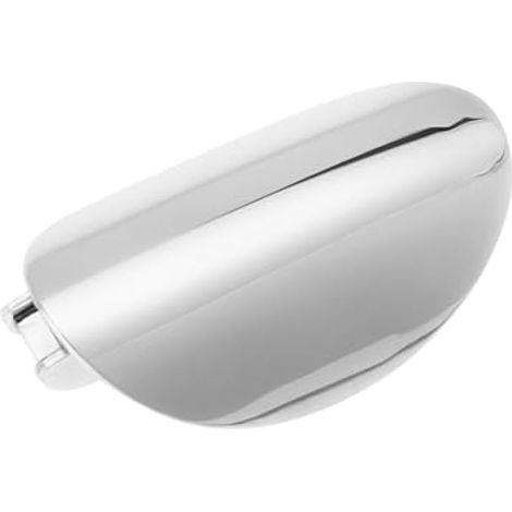 Poignée de porte extérieure de voiture, pièce de rechange 51217431945, cache de cylindre de serrure, compatible avec Mini Cooper F55 F56 2013-2019, chrome