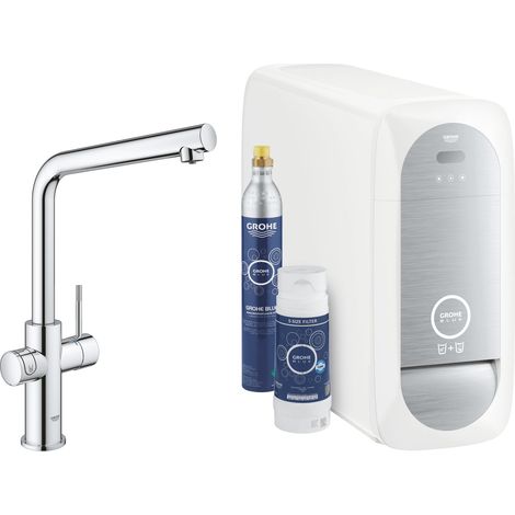 Kit básico monomando de fregadero Grohe Blue Home, 221 mm de (1/2)