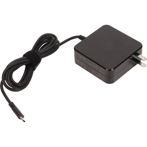 Adaptateur secteur USB-C 65 W pour ordinateur portable, chargeur portable et léger pour la maison, les voyages et le bureau, prise américaine 100-240 V (1/5)