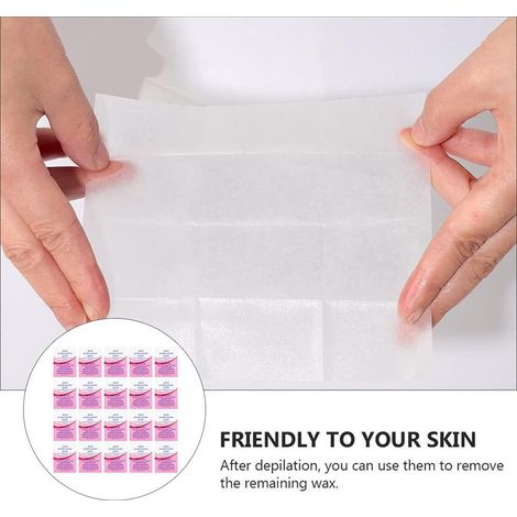 20 lingettes démaquillantes après épilation à la cire pour une utilisation à domicile ou en salon. (1/5)