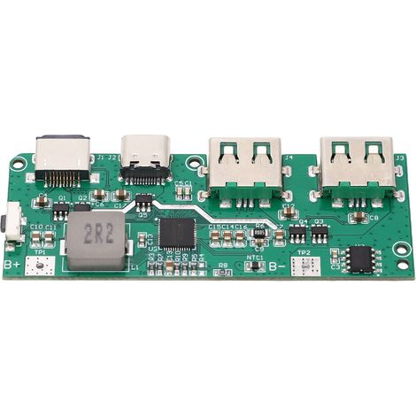 QC4.0/QC3.0 Schnelllademodule mit zwei LEDs und USB-Anschluss, 6V-32V mobiles Netzteilmodul (1/5)
