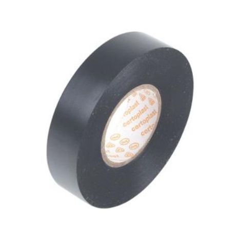 Cinta aislante color negro anchura 19,00 mm longitud 33,00 m