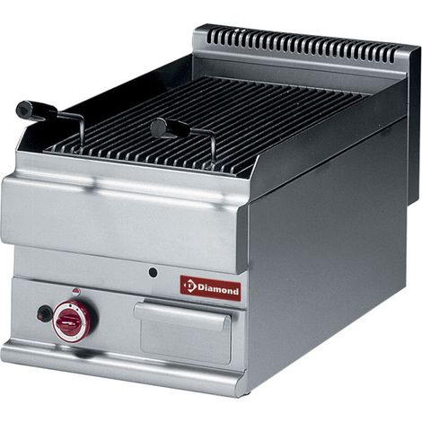 Grill pierre de lave gaz grille en fonte - Diamond