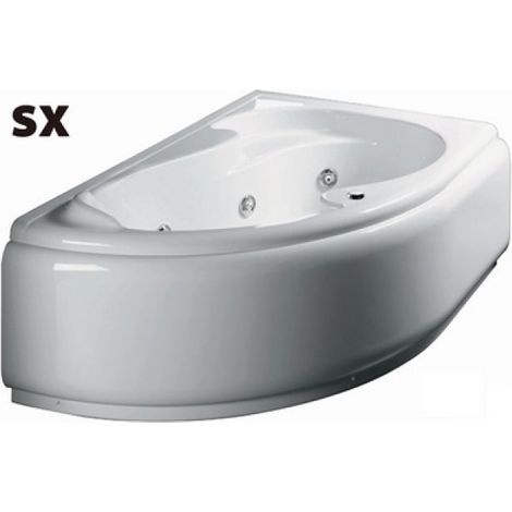 VASCA IDROMASSAGGIO ANGOLARE MOD. GRAZIA CON PANNELLO cm 150x100 Destra