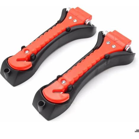 2 pièces brise-vitre coupe-ceinture de sécurité, marteau de sécurité pour voiture, brise-ceinture de sécurité 2 (1/5)