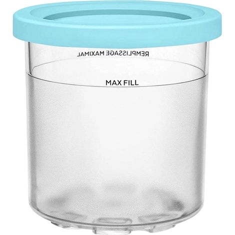 10 Gobelet à glace,Verre transparent,Couleurs vives,Facile à nettoyer,Résistant,Usage commercial (1/5)