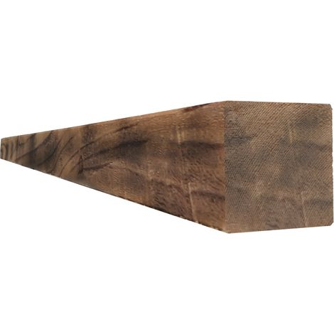 Poutres en sapin 10 × 10 cm x 2 mètres – Traitement Yakisugi – Style : CALICO light burn
