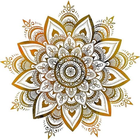 sticker mural mandala,grand sticker mural mandala pour chambre à coucher,or boho fleurs sticker mural,tableau mural style boho couloir yoga décoration murale,fleurs sticker mural (1/4)