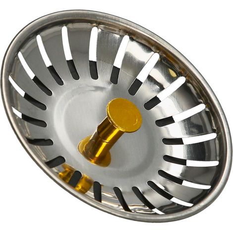tapon valvula cesta para fregadero inoxidable click clack  ø 8 cm. (1/5)