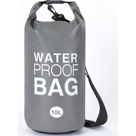 Bolsa impermeable de 10 litros para piscinas elevadas - Bolsa de arena impermeable de malla 500D con clip - 5119 cm - Gris (1/5)