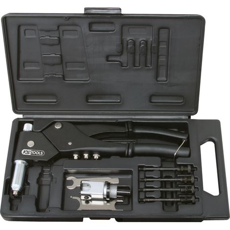 KS Tools - Coffret de pinces à rivets, écrous aveugles (insert) et chevilles tête pivotante - 150.9610 (1/5)