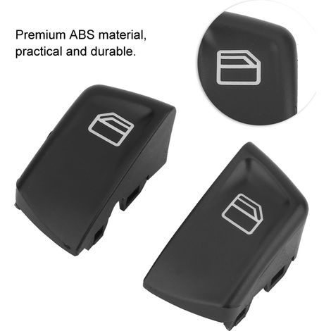 Protector de interruptor de ventana para Mercedes Vito Viano W639 Sprinter II 906 ABS negro (1/5)