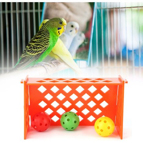 Mini terrain de football pour perroquet, puzzle éducatif de bureau pour l'entraînement des oiseaux et le développement de l'intelligence (1/5)