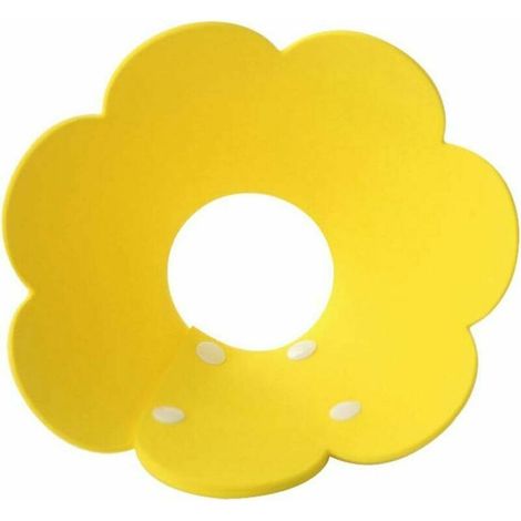 Collier pour chat chien cône collier anti-morsure protection cône colliers chien chat chiot collier de blessure réglable cou cône protecteur M(jaune,1PCS), (1/5)
