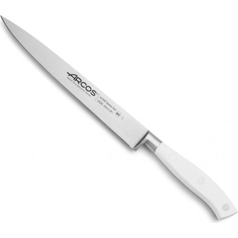 Cuchillo Fileteador Arcos Riviera Blanc 233024 de Acero Nitrum, con Mango de Polioximetileno y hoja de 20 cm en estuche (1/5)
