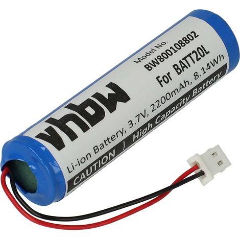 Vhbw – Batterie Li-ion 2200mAh 3,7V pour Midland ER200 ER300 – Remplacement BATT20L – Autonomie prolongée pour radio - VHBW 1 X